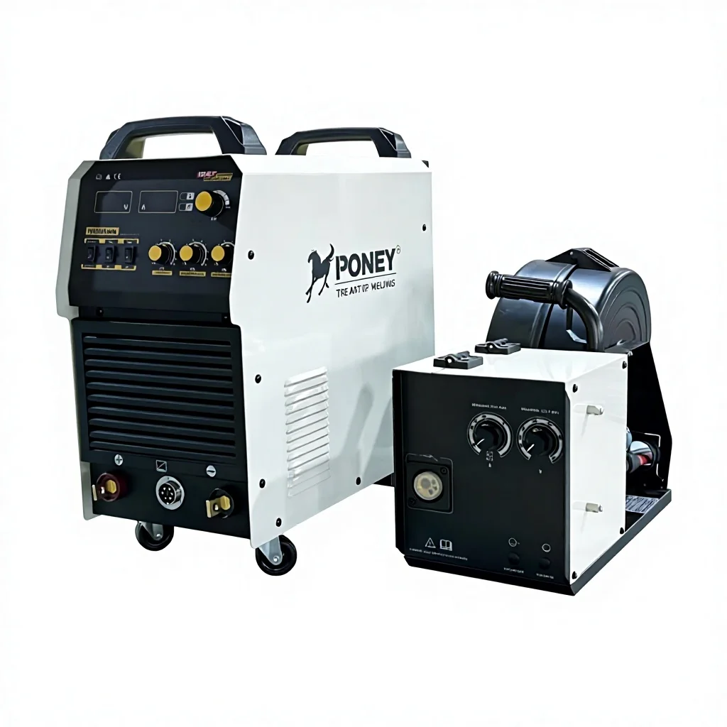 New Poney MIG-350NF 3Ph 380V Digital Inverter  Multi-Process MAG/GMAW Flux Industrial Welder for Carbon Steel/Iron/Stainless