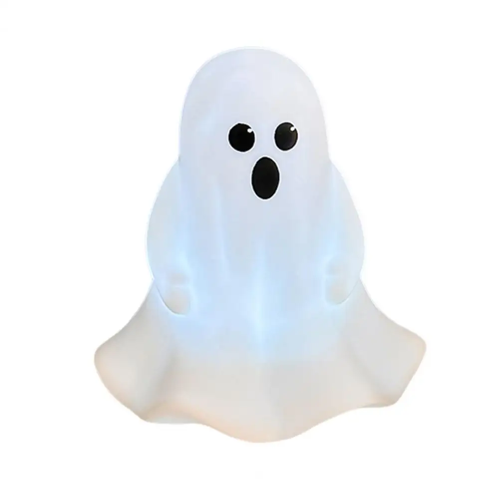 Gruselige Wohnkultur Halloween Herzstück gruselige Geister Statue führte Nacht lampe für Halloween Dekor weiches Glühen flimmer frei