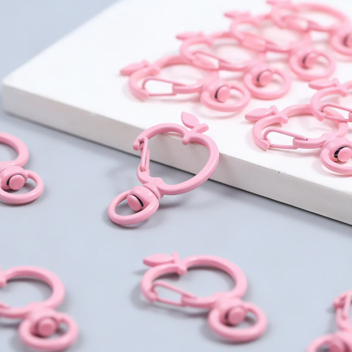 

6/10/20pcs Pink Color Snap Hook Trigger Clips Buckles for Keychain Lobster Clasp Hooks Key Ring Clasp DIY Jewelry Making