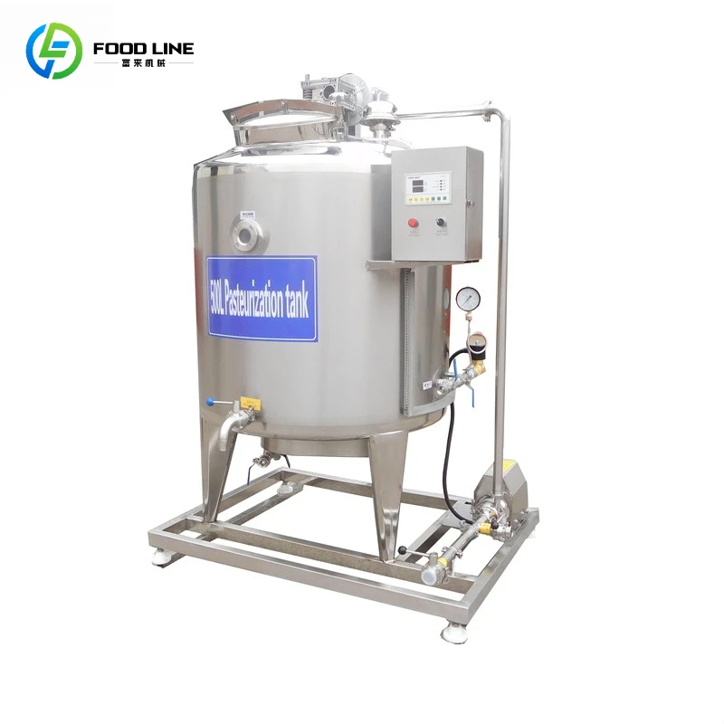 Easy To Operate High Productivity 1000L Juice Milk Pasteurizer Tank Customizable