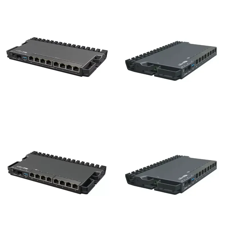 New RB5009 48-Port Stackable Network Switch with PoE-in and PoE-out on All Ports Intelligent Heat Dissipation RB5009UPr+S+IN