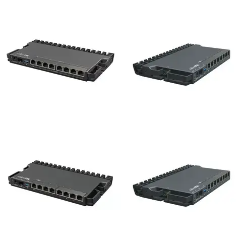 New RB5009 48-Port Stackable Network Switch with PoE-in and PoE-out on All Ports Intelligent Heat Dissipation RB5009UPr+S+IN