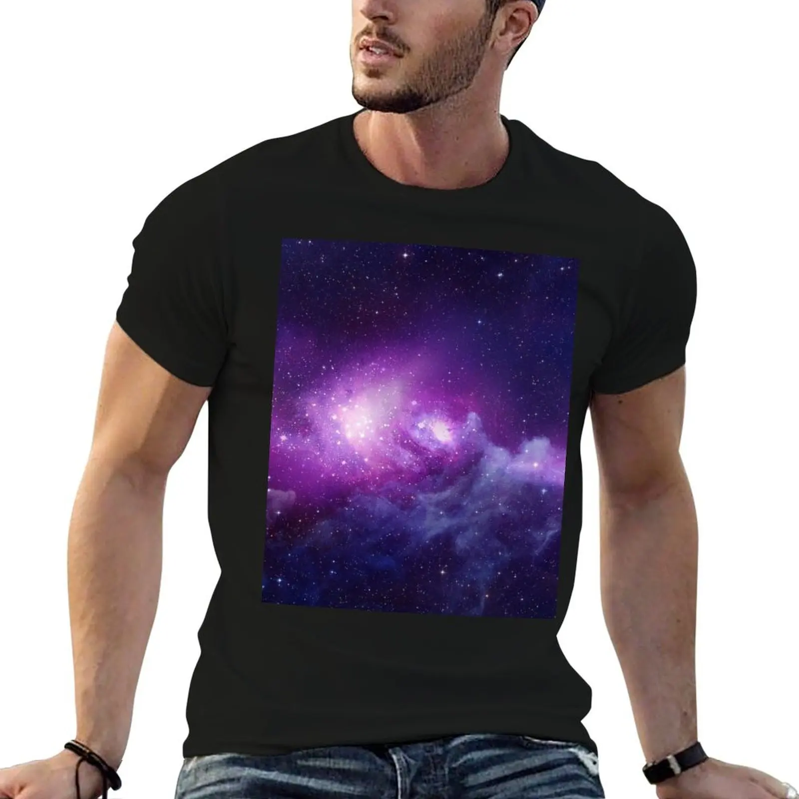 Deep space nebulae T-Shirt Fitness Quick Dry Short Sleeve Top