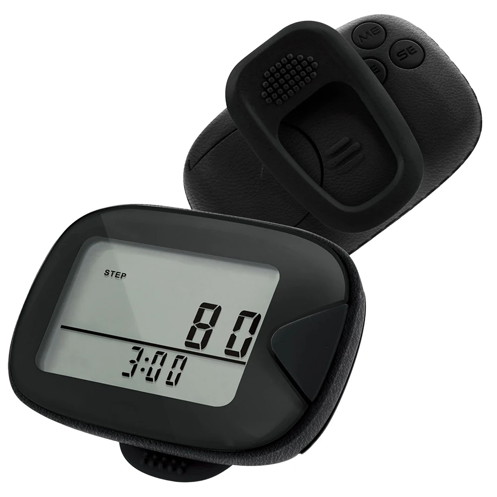 مشبك عداد الخطى للمشي على عداد الخطوات شاشة LCD عداد الخطى المحمول متعدد الوظائف عداد الخطى الإلكتروني للمشي والجري #4