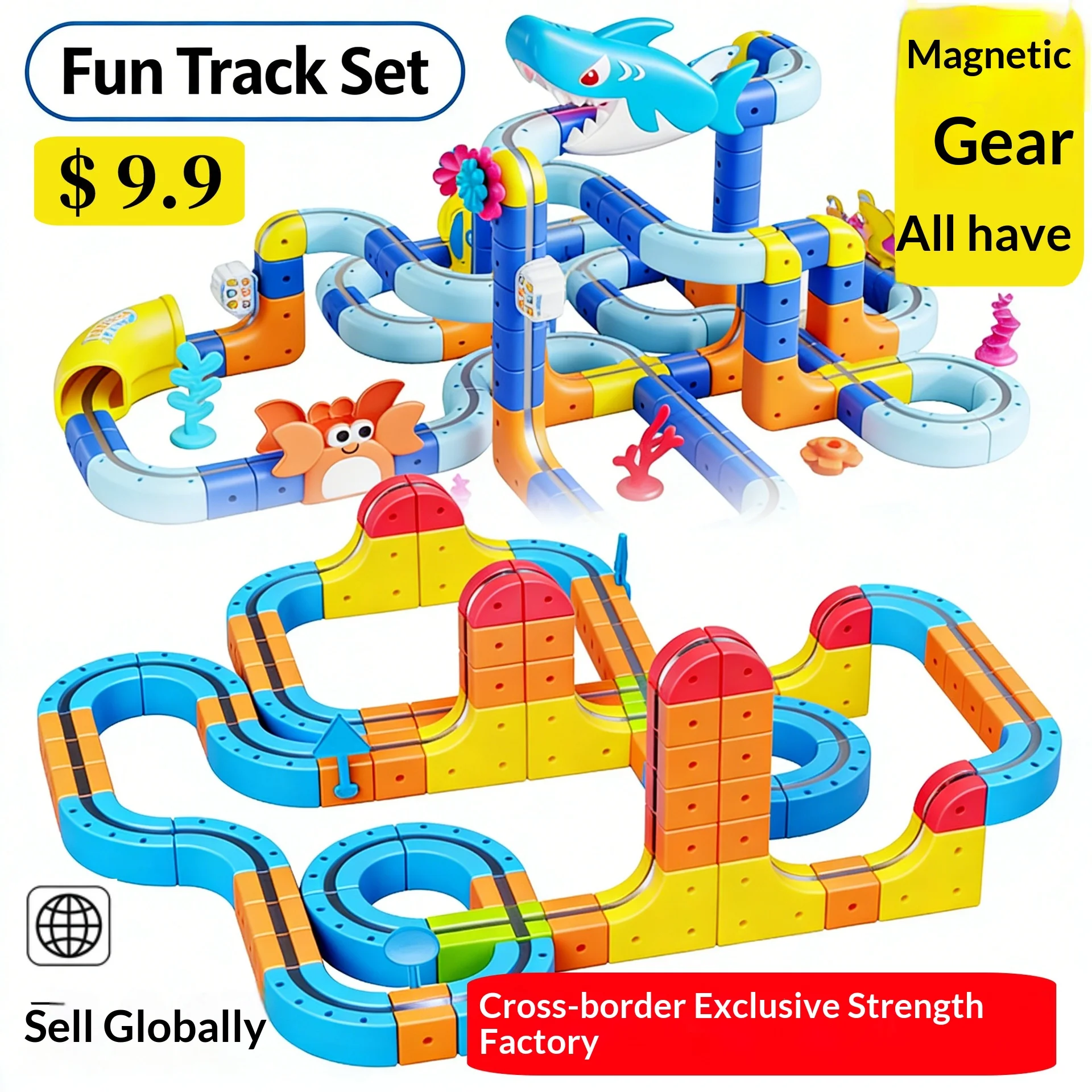 Maglev Anti Gravity Magnetic Train Set Buildable Track Blocks STEM Educational Creative Toy for Boys Kids Gift