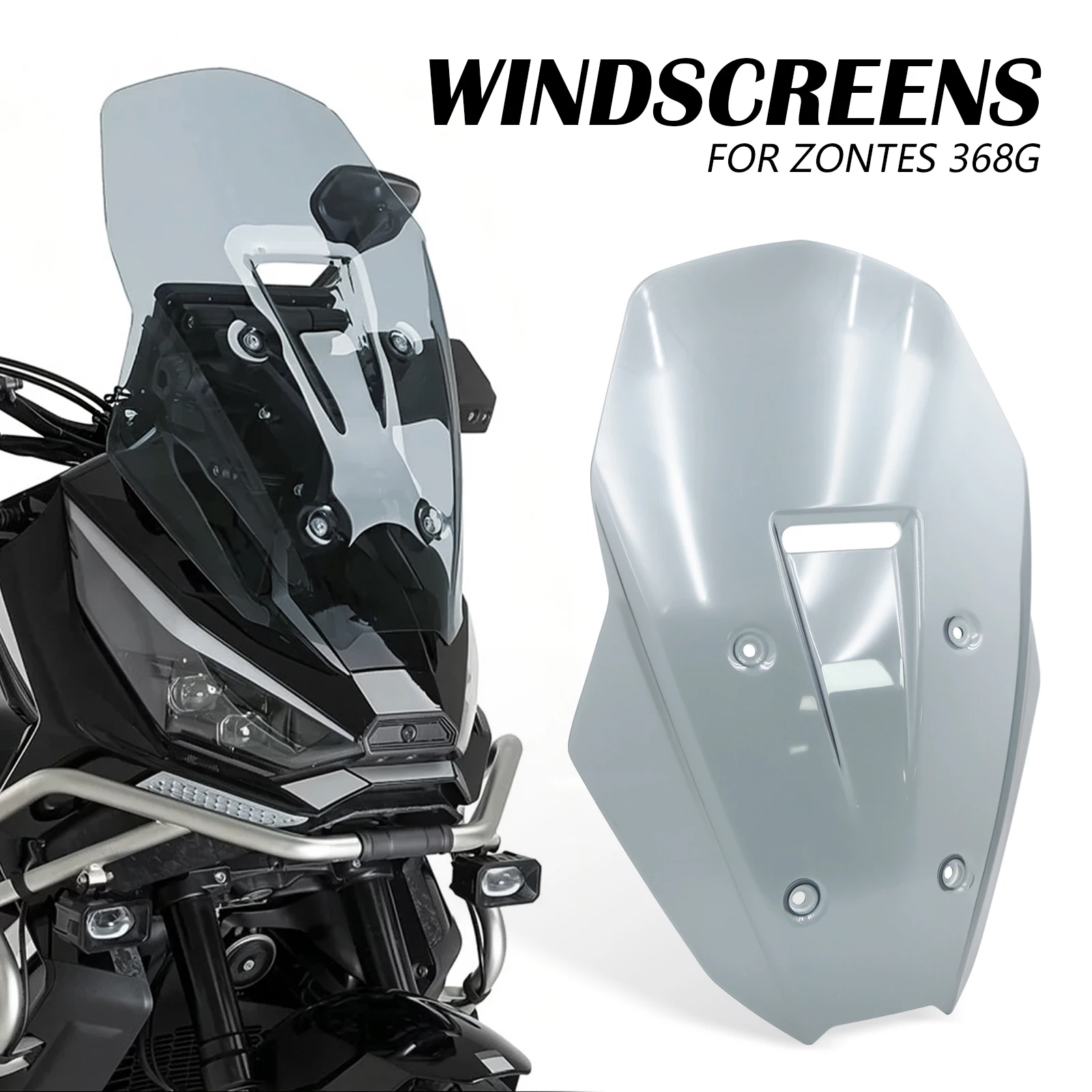 

Windshield Wind Shield Screen For Zontes 368g 2026 368 G 2025 368-G 2024 Front Windscreen Deflector Spoiler Protector