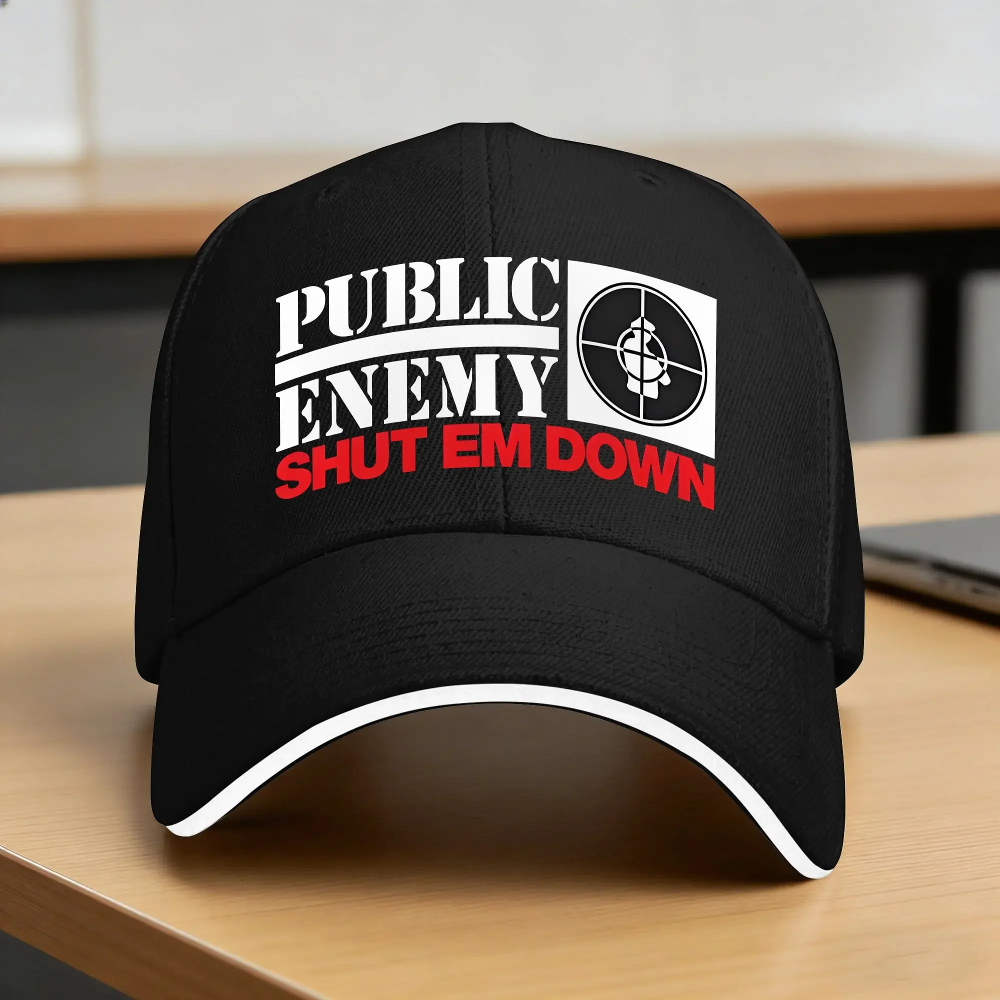 New US Rap Team Public Enemy  Sun Baseball Cap  Summer y2k Cool Trucker Hat For Female Male Outdoor Sport Baseball Caps