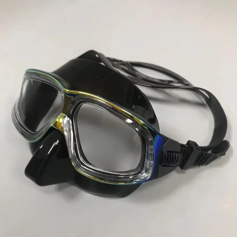 High quality diving mask, silicone wide diving goggles, snorkeling goggles with anti-fog UV lenses