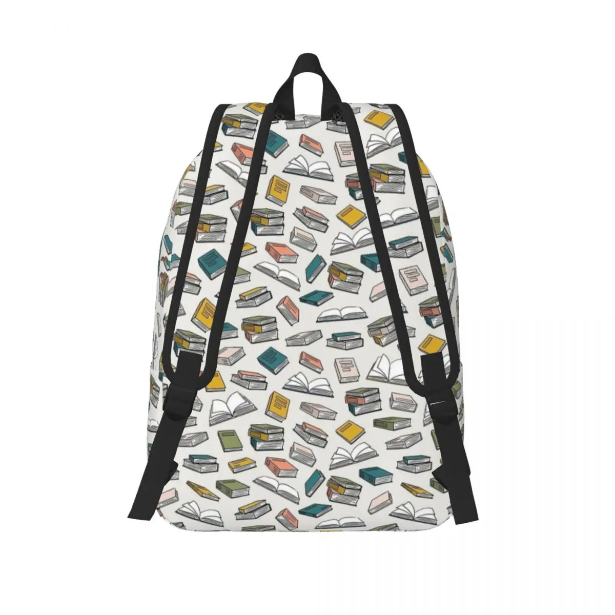 All The Books - Back To School - Book Lover Construction Truck Student School Bookbag Canvas Daypack Middle High College Hiking