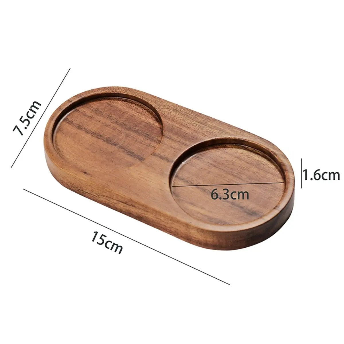2026 New Wood Salt and Pepper Grinder Mill Tray, Elegant Kitchen Accessory for Spices and Condiments