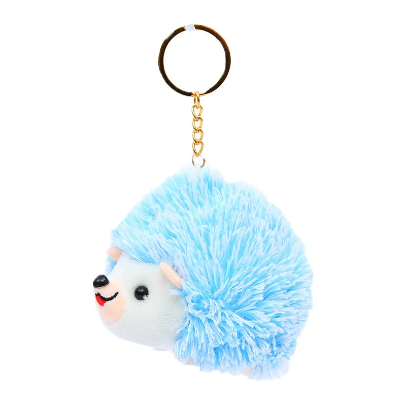 Mini juguete de peluche de seto suave y bonito de 10cm, llavero personalizado tipo vida, colgante para bolso para promociones o regalos