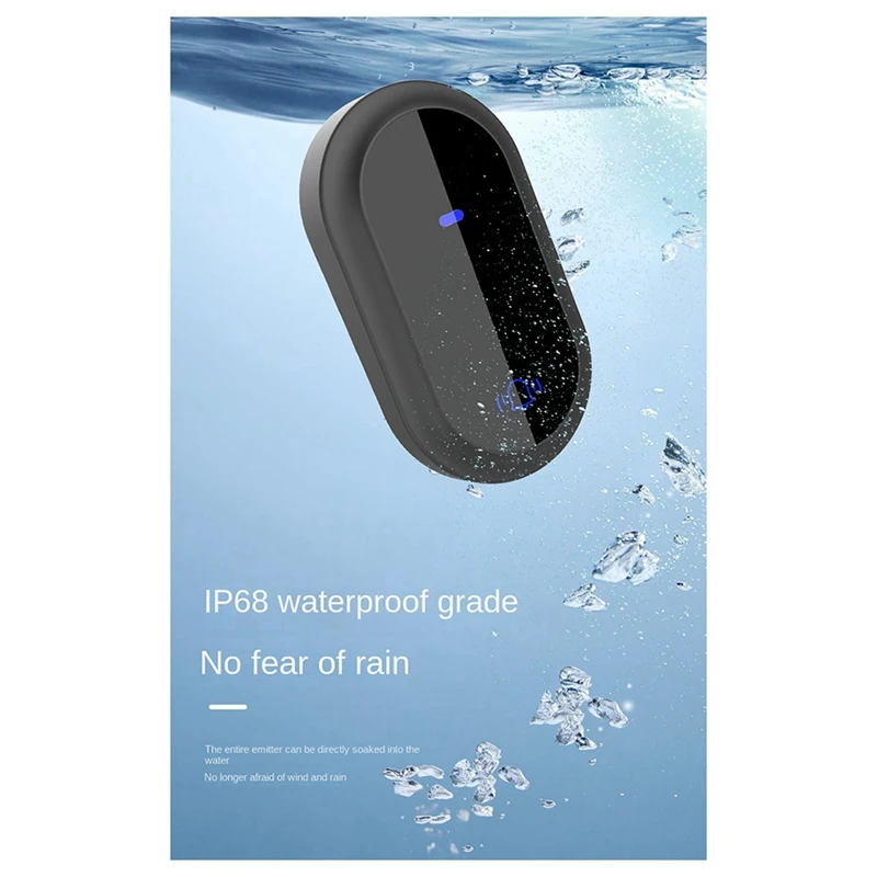 ABDE-Wireless Doorbell กันน้ําสมาร์ท Doorbell IP68 บ้านประตูเบลล์อัจฉริยะ 4 ระดับควบคุมระดับเสียง 38 เพลง