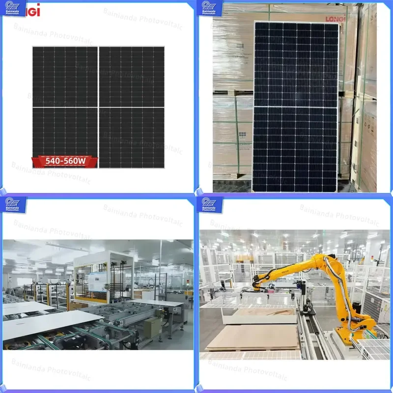 LONGi Hi-MO 5M G2 LR5-72HPH Solar Panel 540W 550W 560W Monocrystalline Photovoltaic Module High Efficiency Low Cost Grid Tied