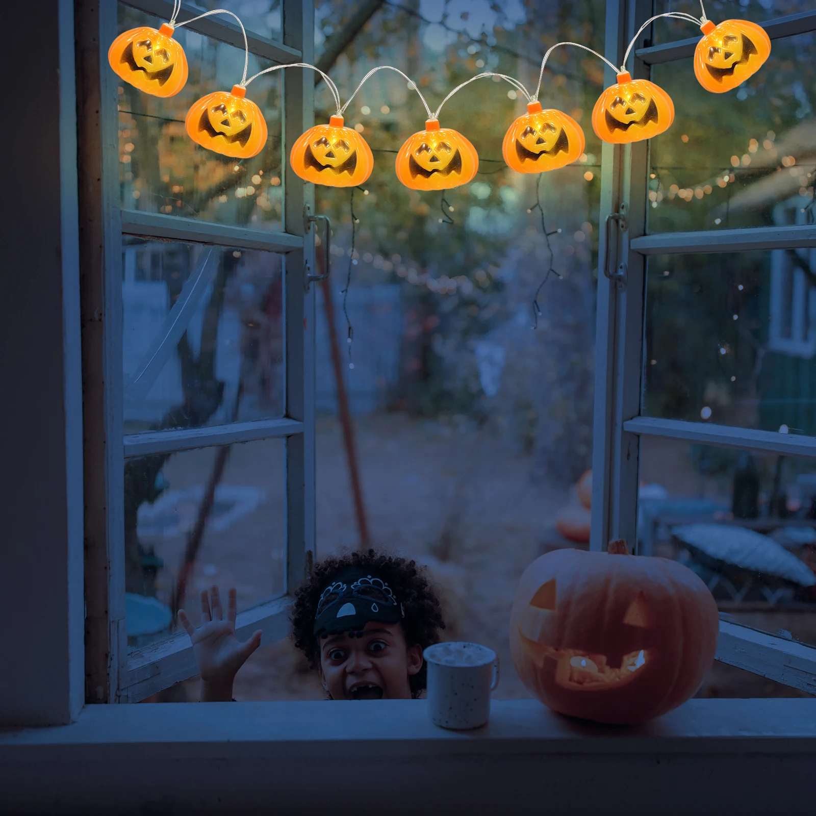 3 متر 20 المصابيح LED اليقطين ضوء هالوين سلسلة مصباح لقضاء عطلة ديكور سطح المكتب الموقد رف نافذة الديكور #1