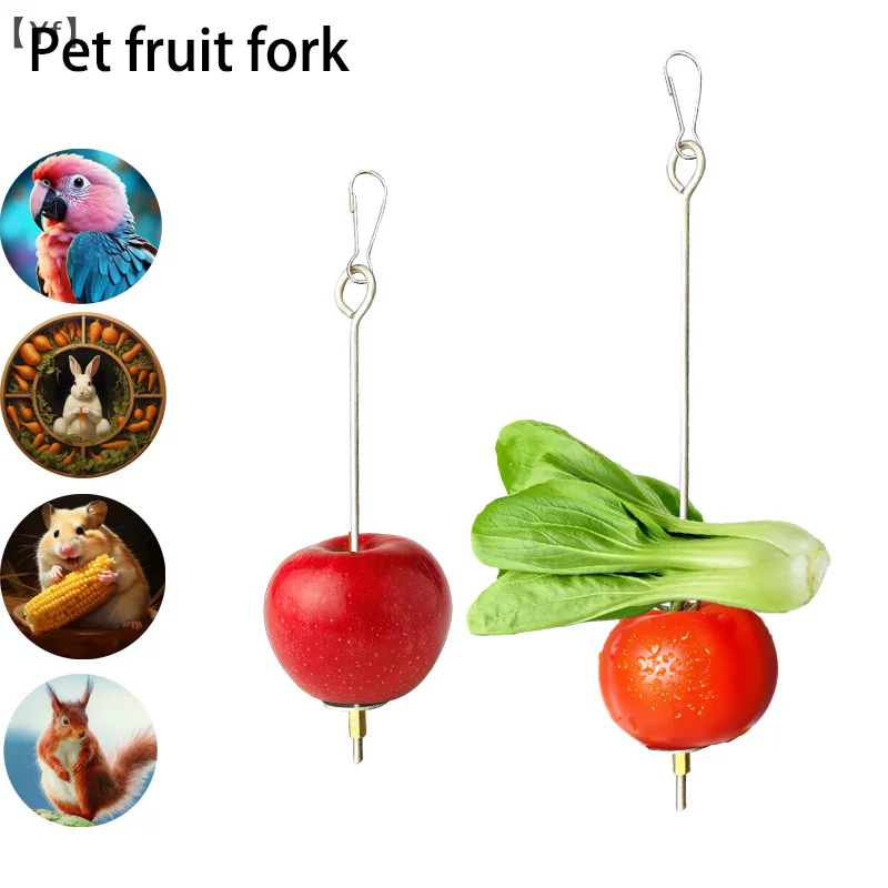 [YF26] Parrot Fruit Fork Toy Bird Cage Supplies Fruit Insert Bird Feeder Pet Parrot Accessories Pet Bird Supplies