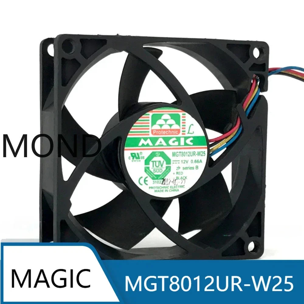MAGIC MGT8012UR-W25 Server Cooling Fan 12VDC 0.66A 8025 80CM CPU Power Supply Inverter Cooler