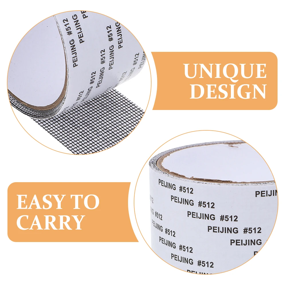 

4 Rolls Gray PVC Screen Repair Tape 5cmx2m Self Adhesive Patch for Window Door Tear Holes Mesh Kit Hardware Fix Solution