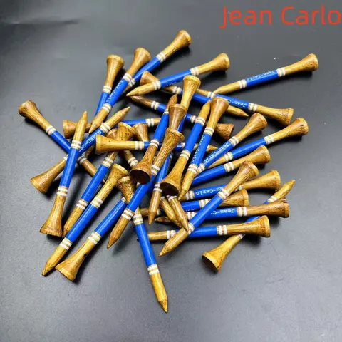 Jean Carlo 50 블루 우드 골프 티 - 2.76인치 에코 티, 연습 및 토너먼트용 내구성이 뛰어난 천연 목재
