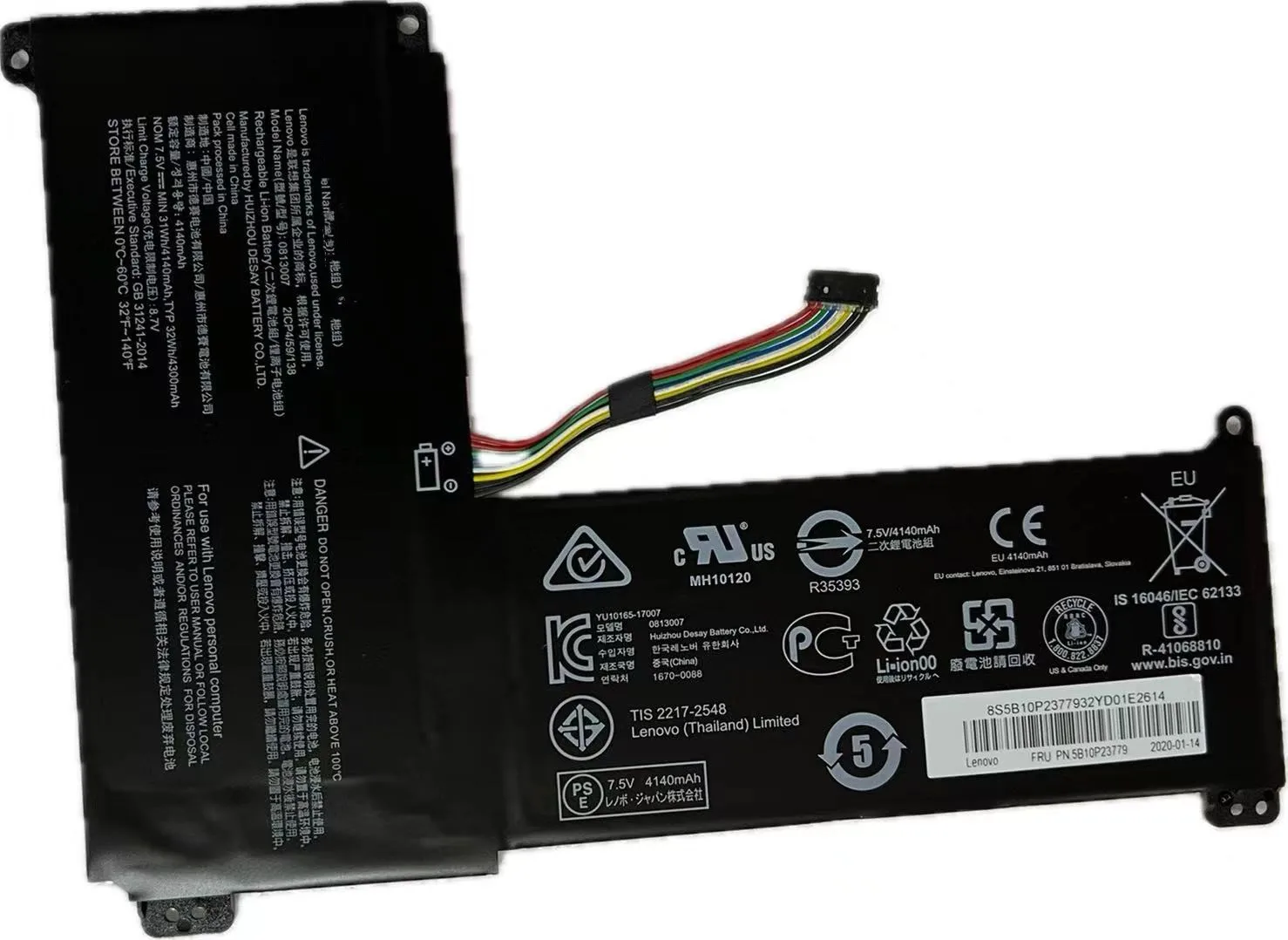 

new For Lenovo Ideapad 120S 120S-14IAP S130-14IGM 11IGM 5B10P23779 2ICP4/59/138 SN3N001 battery