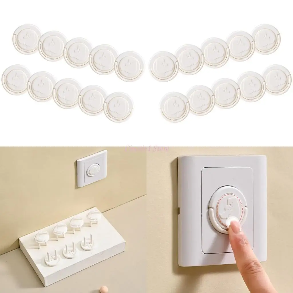 

Y1UB 10PCS Safety Cover Cope Легкий доступ для взрослых электрические розетки Guard