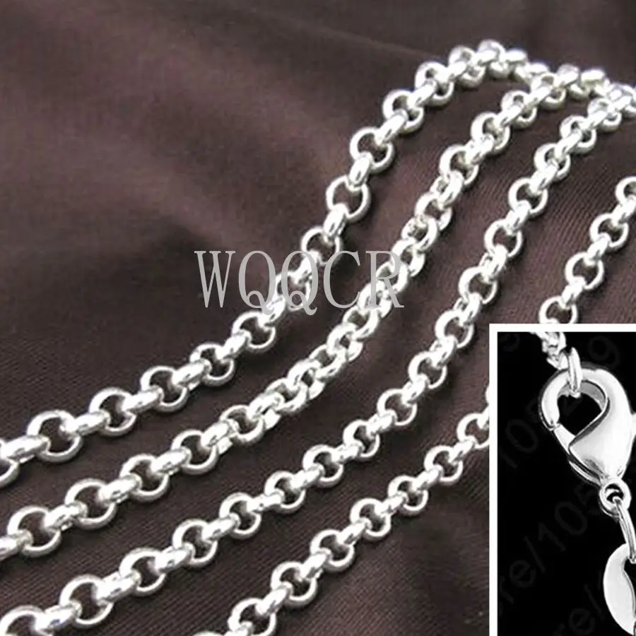 Wholesale 1PCS Of Bulk 925 Embossed Silver 2.3MM 