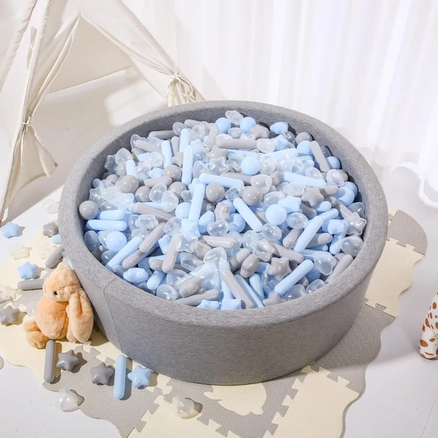 Ball Pit-Bälle für Kleinkinder Macaron 100-Ball Pit-Bälle, zerkleinerungssichere Spielzeugbälle aus Kunststoff für Kleinkinder, Ballgruben, Ballgruben-Spielzelt