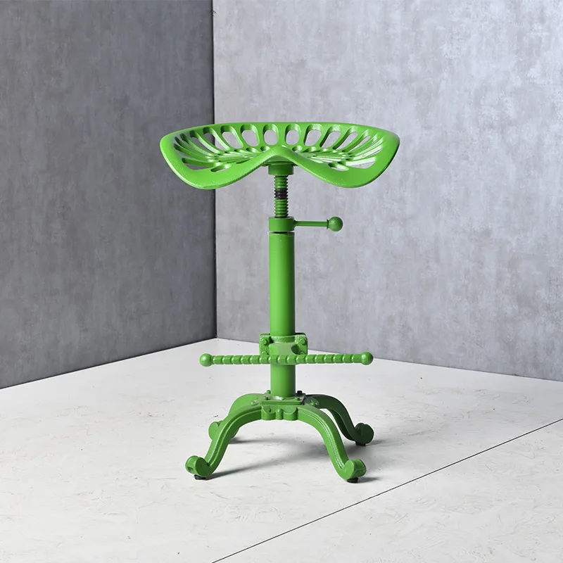 Industrial Style Furniture Creative Tractor Cast Iron Seat Commercial Lifting Bar Chair Wrought Iron Bar Chair