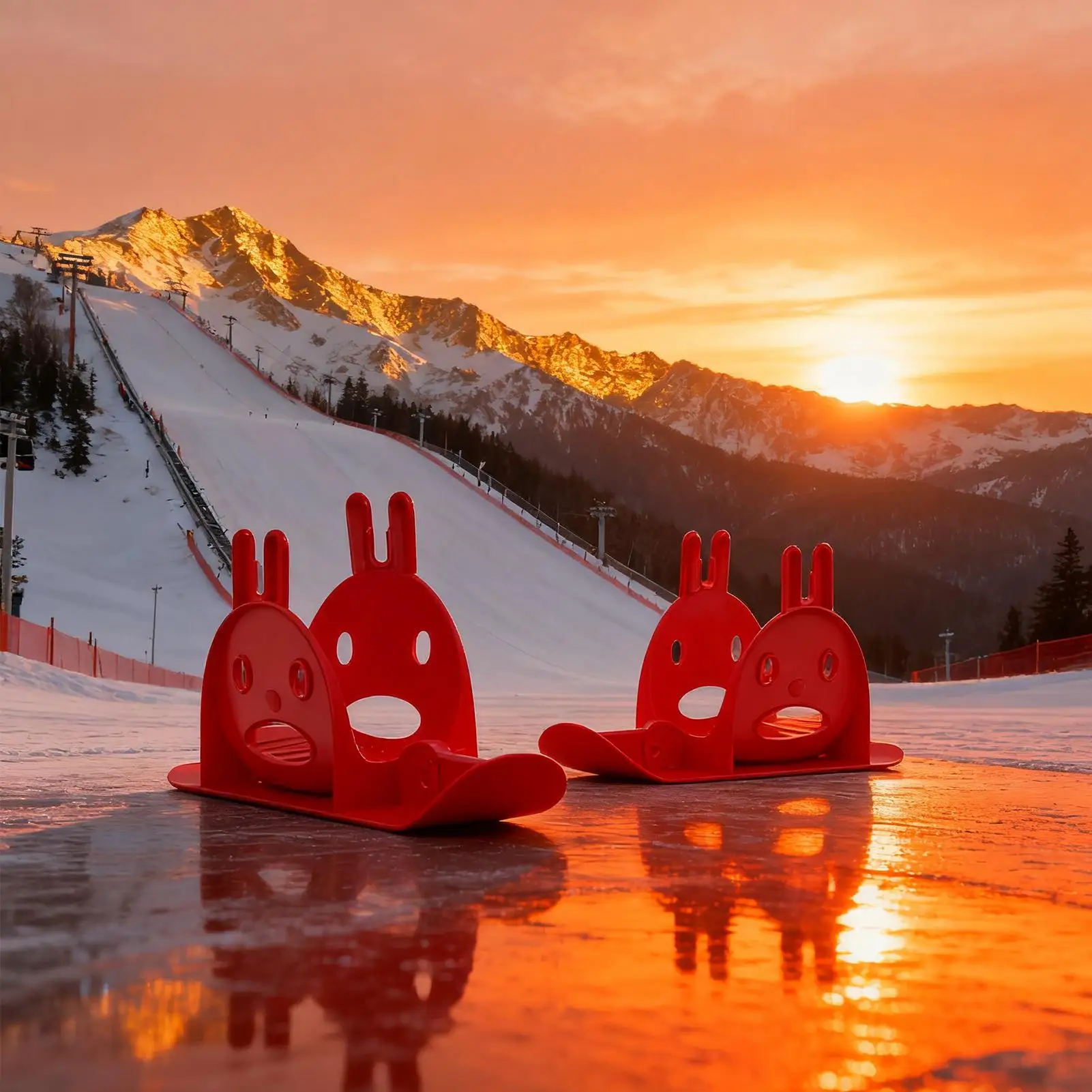 

Лыжи для коляски, 1 пара, зимняя сажевая доска, балансировочный велосипед, набор зимних лыж, запасные части, нескользящие для езды на открытом воздухе, ходунки