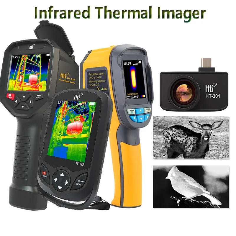 Hti 220*160/320*240/384*288 IR Pixels Handheld Thernal Imager Infrared Thermal Imaging Camera for Indrustrial Repair PCB