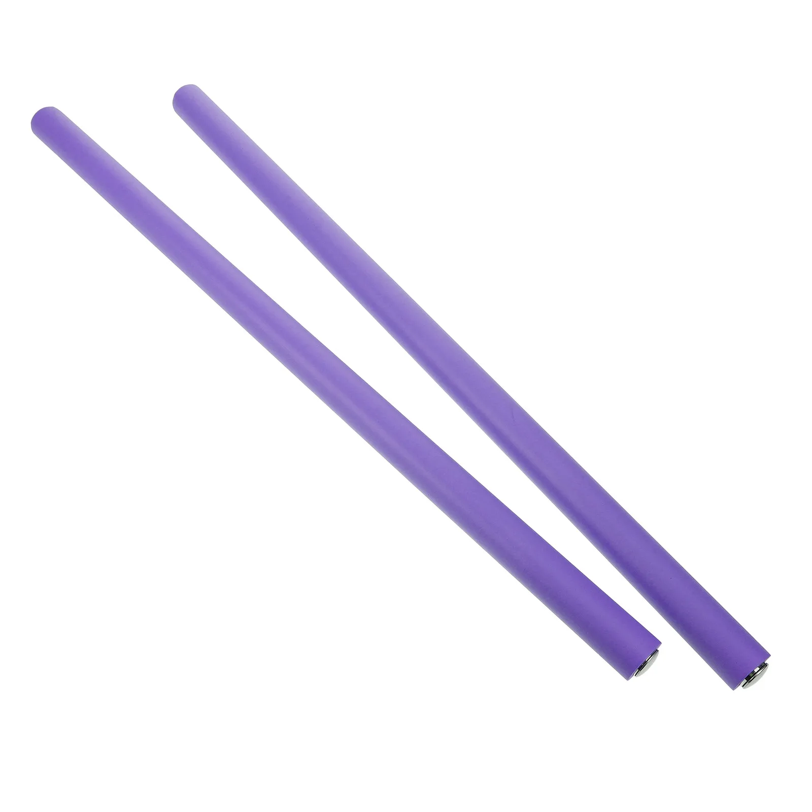 

2Pcs Yoga Training Sticks 60cm Purple Foam Metal Rods Body Shaping Bar Open Shoulder Fitness Accessories Yoga Stretch