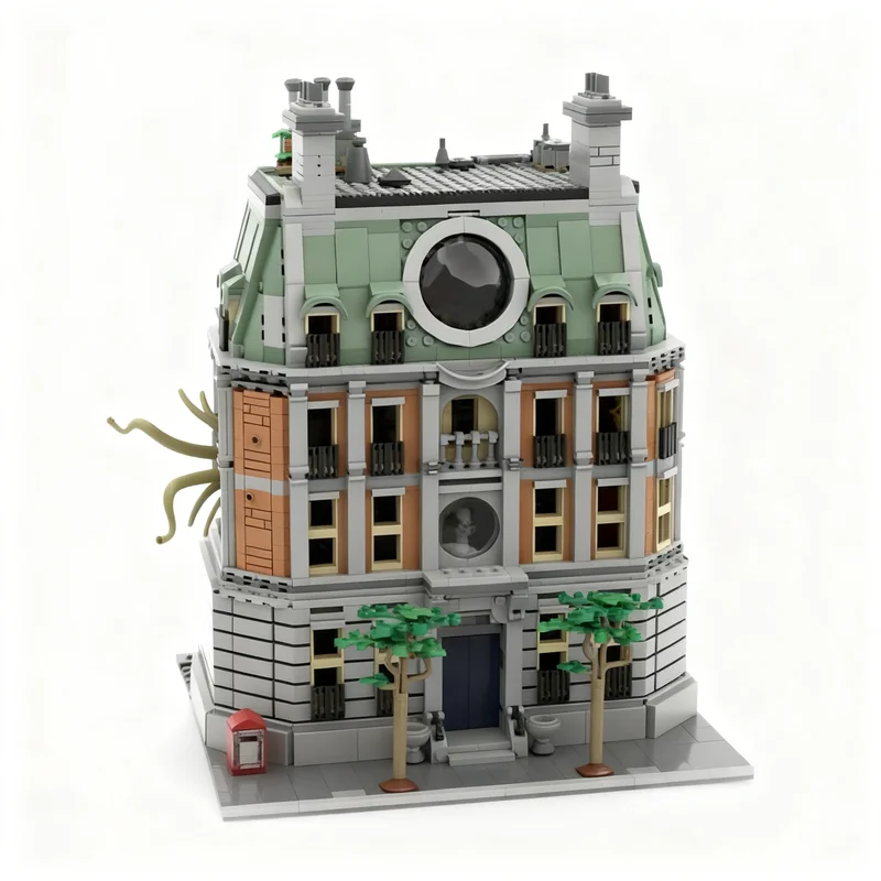 2969PCS MOC Hero Movie Sanctum Sanctorum Left Side Model DIY Creative Assembly Building Blocks Display Birthday Gift Building
