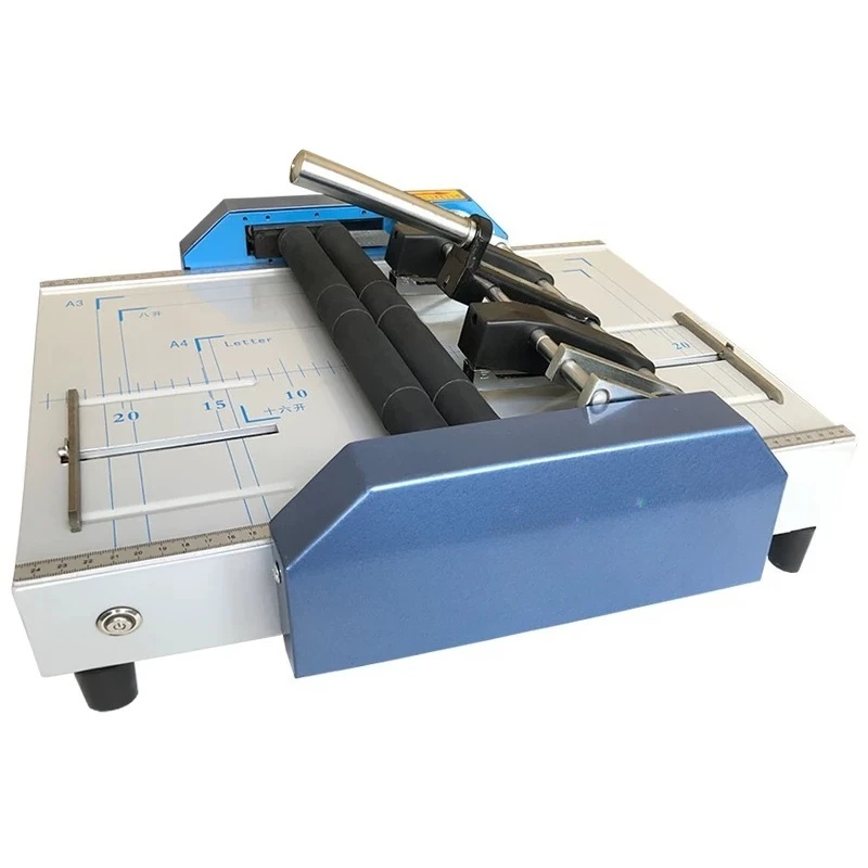 220V electric stapler folding machine A3 SIZE electric creasing machine card folding machines color pages dashed machine