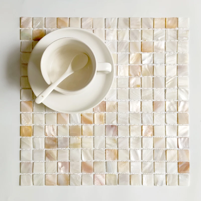 shell mosaic mother of pearl natural kitchen backsplash wallpaper tile bathroom background shower decorative wall tiles sheet