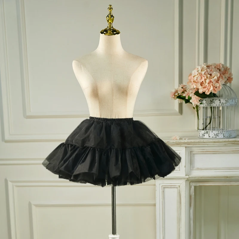 Woman Skirt Petticoat Short Pleated Woman Skirt Setticoat Under The Girl Line Dance Mini Tutu Skirt Lolita Petticoat Underwear