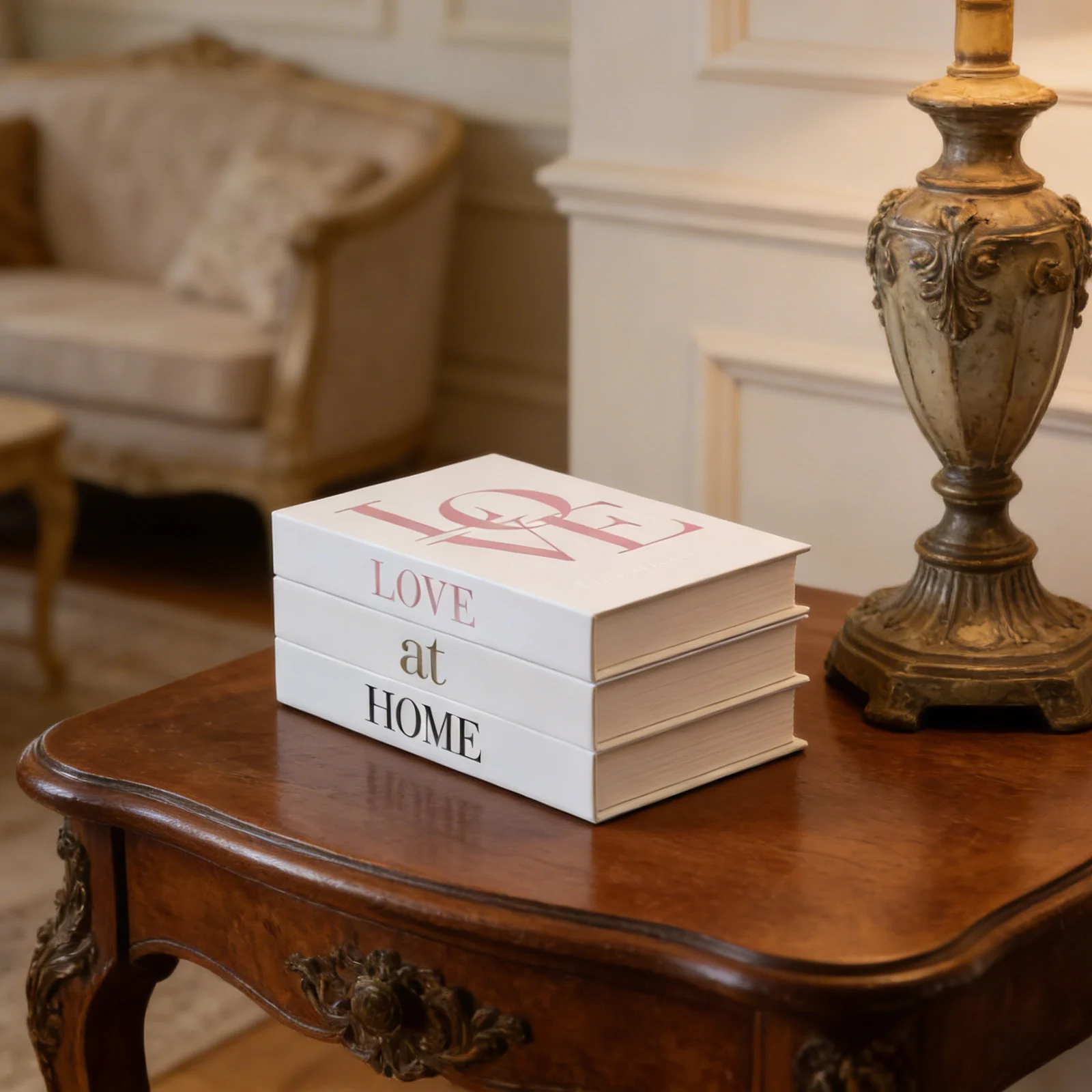 3pcs Decorative Fake Book Box Set with Secure Magnetic Lid for Bookshelf Arrangement and Home Interior Styling