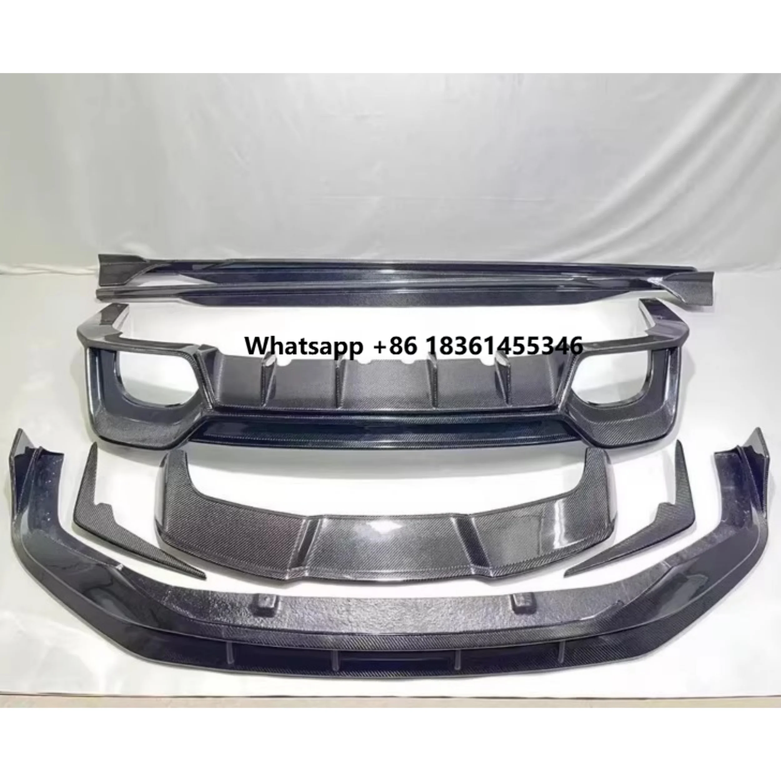 

For RS6 RS7 C8 modified Front shovel Rear lip Rear spoiler Side skirt Tail wing Car Accessories Carbon fiber Body Kit