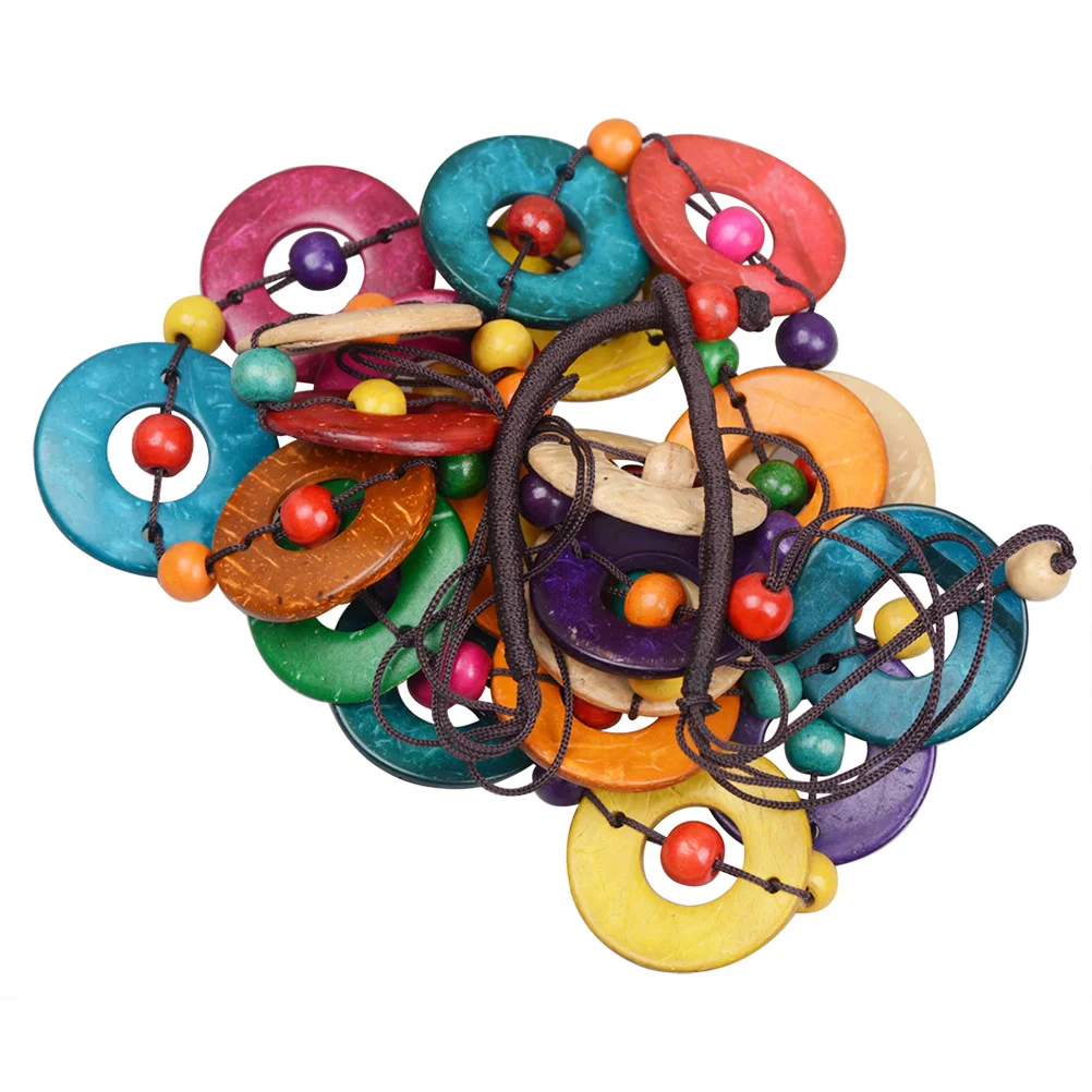 

Bohemia Style Beads Multilayer Necklace Ladies Collarbone Chain Elegant Pendant Party Vacation Necklace Ladies Collarbone Chain