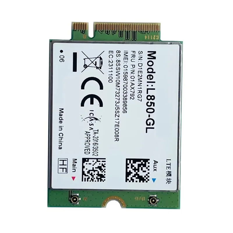 AED7-L850-GL 01AX792 M.2 Card 4G LTE Wireless Module For Lenovo Thinkpad X1 Carbon T480S T580 P52 X280 X390 X395 P53 T490