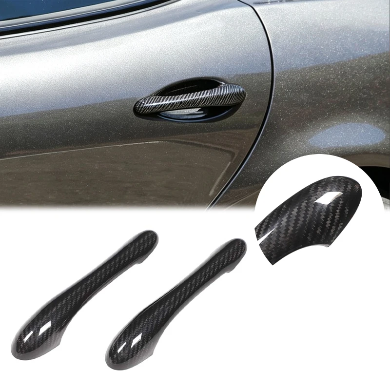 For 07-20 Maserati GT/10-15 Gran Cabrio Real Carbon Fiber car exterior door handle decorative parts and exterior stickers