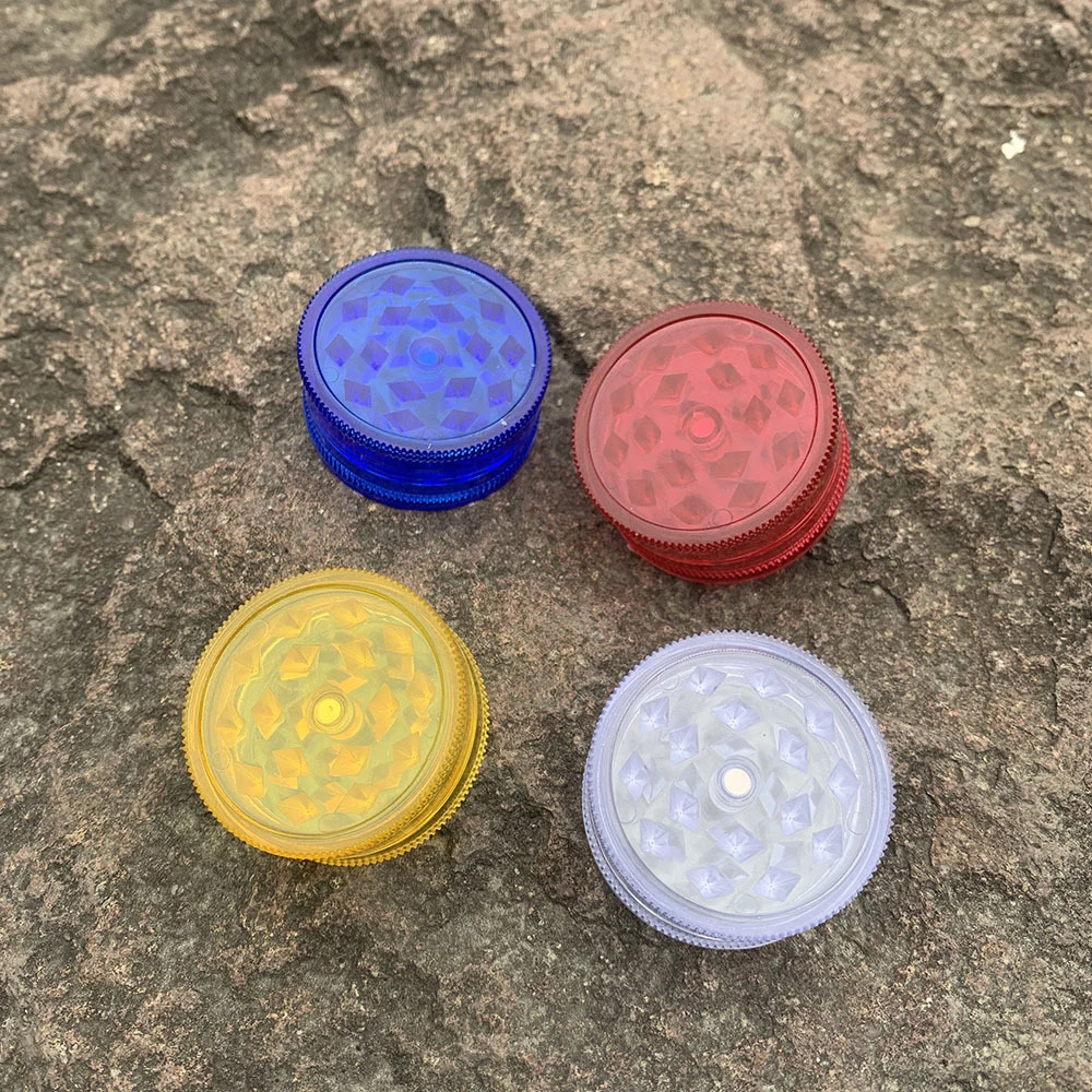 40mm Color Plastic Herb Grinder 3-Layers Mill Mortar Manual Tobacco Grass Grinder Cigarette Tool Smoking Accessories Gift