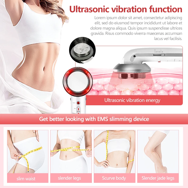 Ultrasound Cavitation EMS Face Body Slimming Massager Lipo Fat Burner Machine Galvanic Infrared Ultrasonic Weight Loss Machine