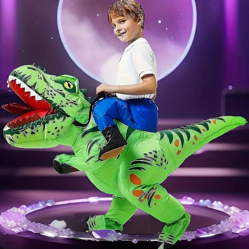 

Fun and Unique Green Dinosaur Inflatable Costume - Perfect for Halloween, Christmas, LARP Parties, and Stage Performances