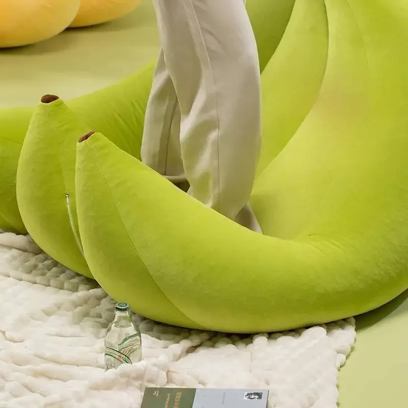 # Sofás Amarillos para Sala de Estar, Estilo Moderno Clásico Nórdico, Sofás Curvos y Suaves para Sala de Estar, Muebles Únicos