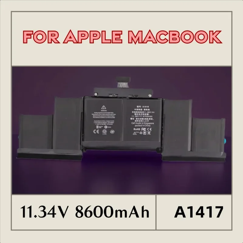 

11.34V 8600mAh A1618 Battery for Apple MacBook Pro 15 A1398 Retina 2015 Laptop Batteries