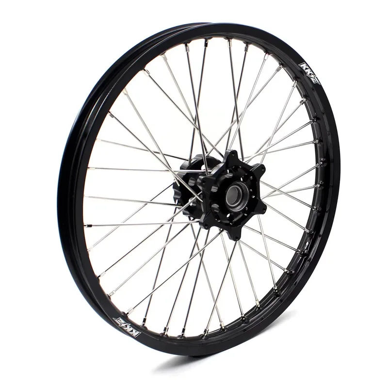 

【2025】 MX ENDURO Dirt Bike Wheels Rims Set Compatible for KTM 125 450 EXC SXF SX 530cc 2003-2024 Black Rim CNC Machined Hub