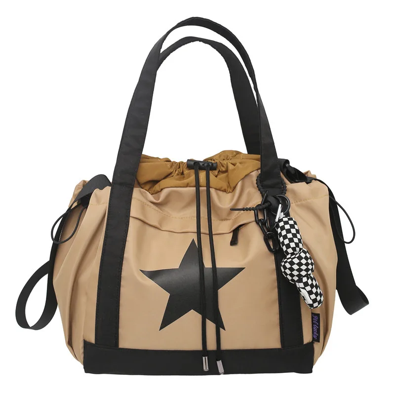 2023 New Women Printed Star Shoulder Bags Canvas Cross Body Bags Casual Women Travel Bags Shopping Totes Drop Shipping