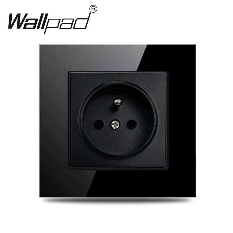 French EU Power Socket  2 USB Type C Luxury Crystal Glass Poland Belgium European Electrical Sockets Wallpad For EU Box