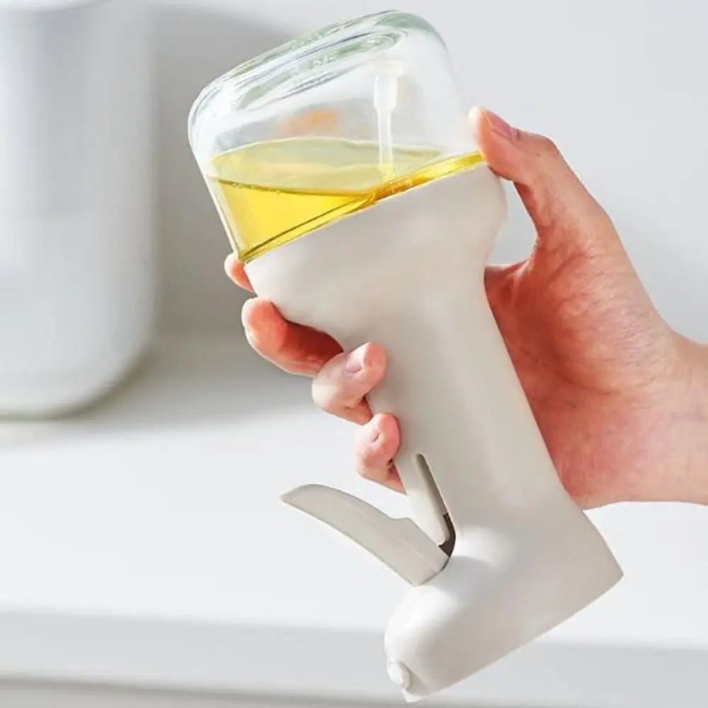 

Practical 280/450ml Atomized Oil Spray Glass Transparent Body Oil Dispenser Press Leak-proof Oil Spray Baking