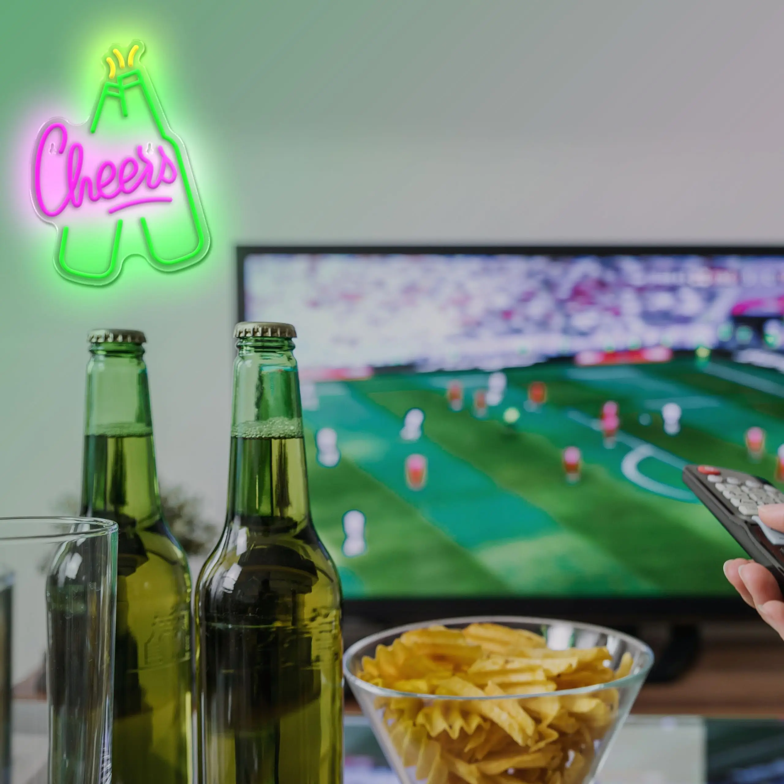 Beer Neon Sign,Beer Shape Cheers Led Sign Bar Neon Light for Wall Decor,USB Powered Neon Signs for Home Bar bedroom Pub Holiday