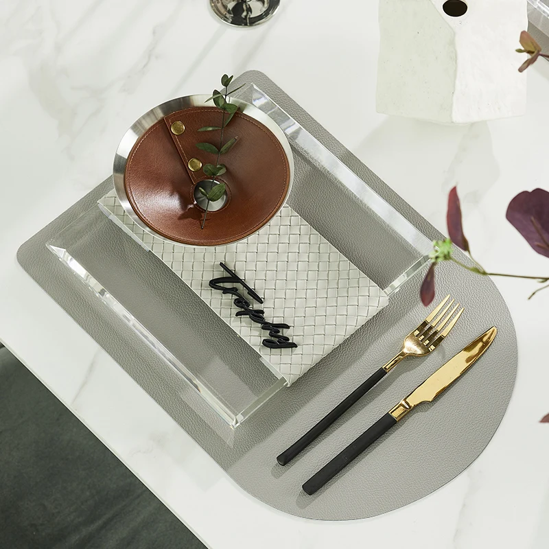 Nordic West Cutlery Set Stainless Steel 16cm Butter Bowl Butter Dish Soft Decor Exhibition Hall Dining Table Setting Crystal Pad
